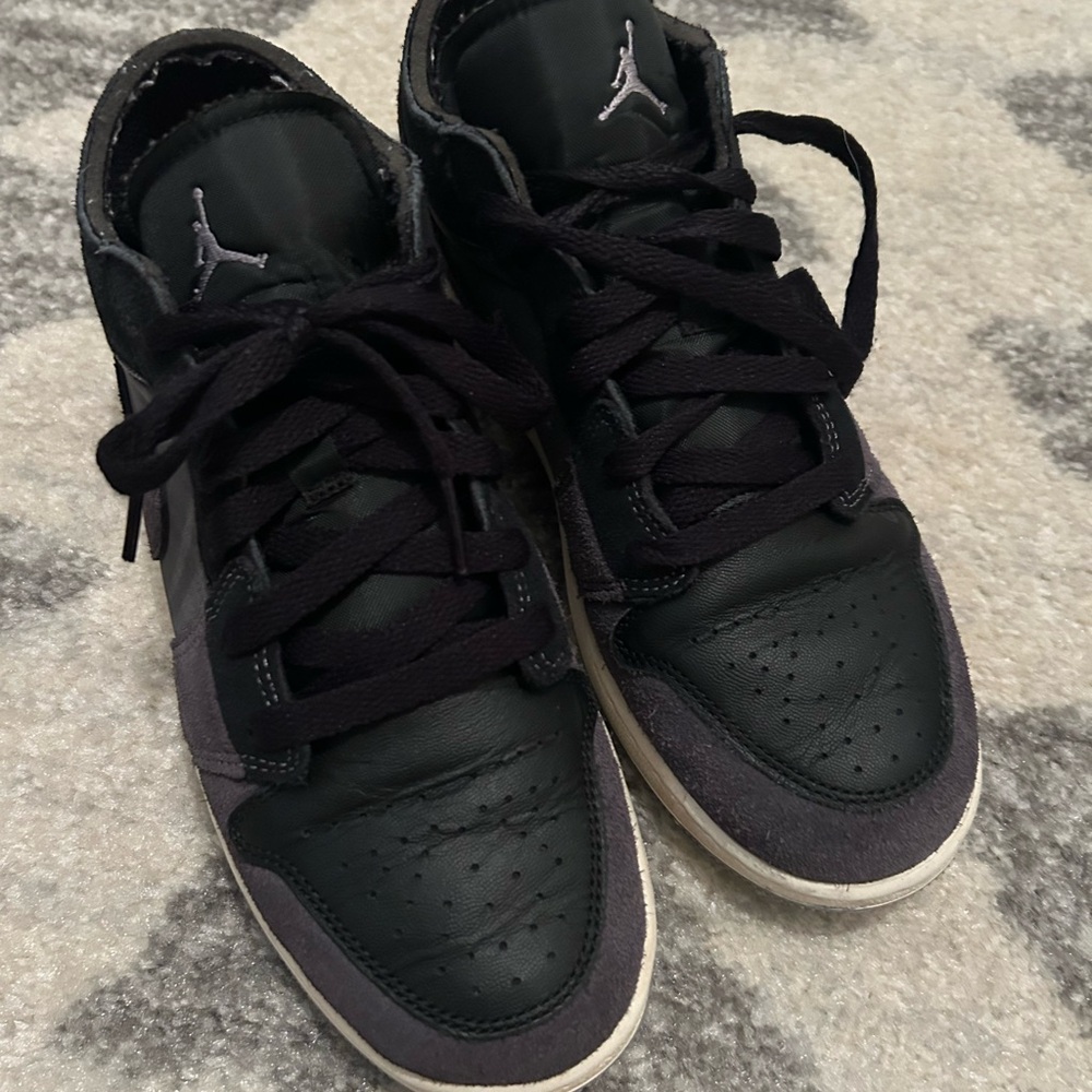 Black and Gray Jordan’s